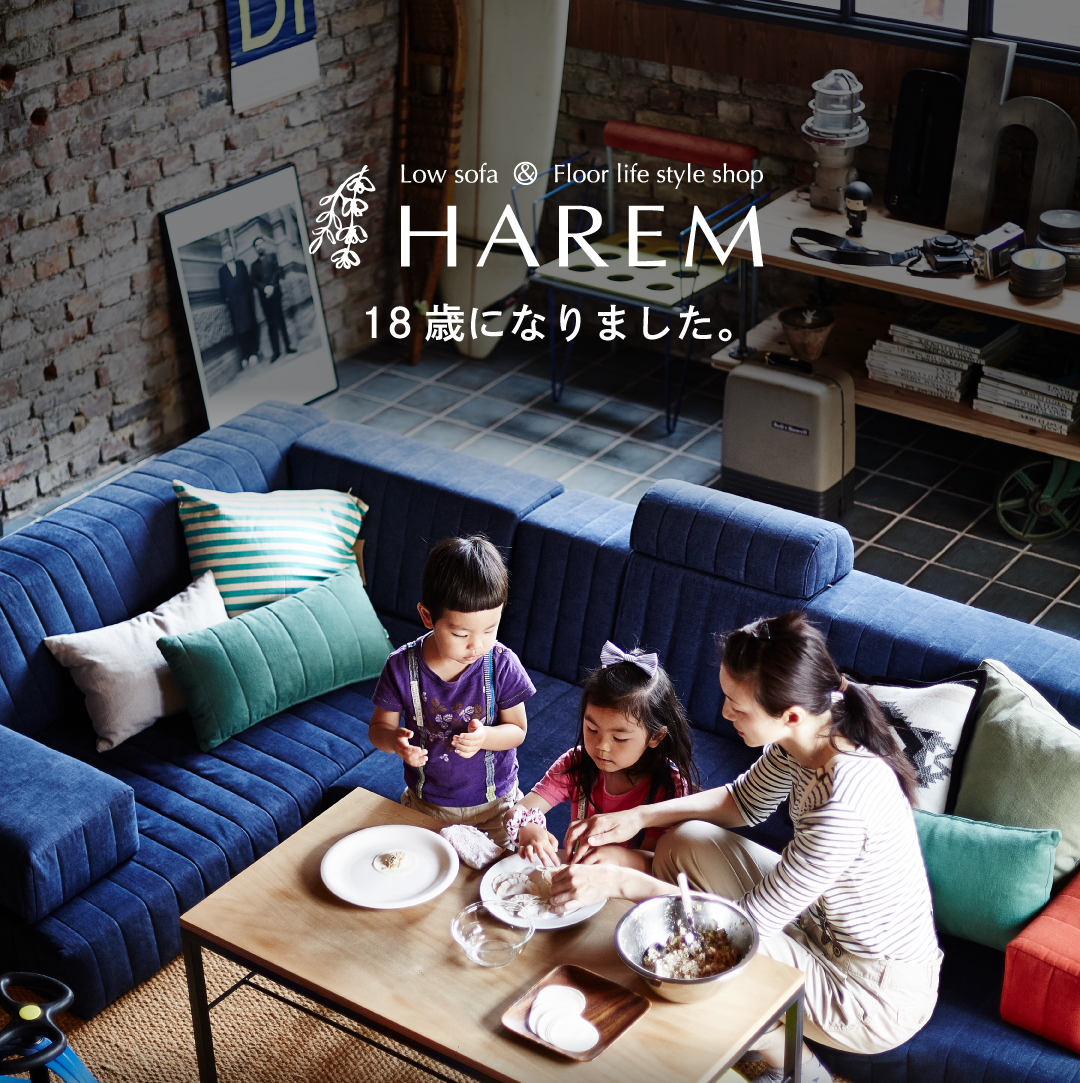 お誕生日おめでとう！HAREM 18歳🎂 | ローソファー・フロアソファ専門