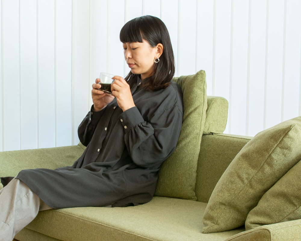 カスタマイズローソファ、つみきソファ画像